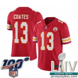 Amazing 2020 Super Bowl LIV Kansas City Chiefs #13 Sammie Coates Red Team Color Vapor Untouchable Limited Player Football Jersey