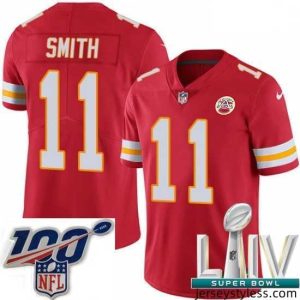 Gorgeous 2020 Super Bowl LIV Nike Kansas City Chiefs #11 Alex Smith Red Team Color Vapor Untouchable Limited Player NFL Jersey