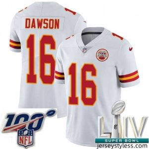Unique 2020 Super Bowl LIV Nike Kansas City Chiefs #16 Len Dawson White Vapor Untouchable Limited Player NFL Jersey