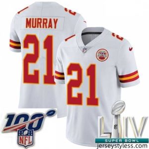 Unique 2020 Super Bowl LIV Nike Kansas City Chiefs #21 Eric Murray White Vapor Untouchable Limited Player NFL Jersey