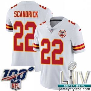 Unique 2020 Super Bowl LIV Nike Kansas City Chiefs #22 Orlando Scandrick White Vapor Untouchable Limited Player NFL Jersey
