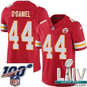 Stylish 2020 Super Bowl LIV Nike Kansas City Chiefs #44 Dorian O'Daniel Red Team Color Vapor Untouchable Limited Player NFL Jersey