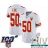 Amazing 2020 Super Bowl LIV Kansas City Chiefs #50 Darron Lee White Vapor Untouchable Limited Player Football Jersey