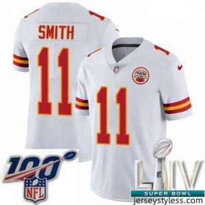 Impressive 2020 Super Bowl LIV Nike Kansas City Chiefs #11 Alex Smith White Vapor Untouchable Limited Player NFL Jersey