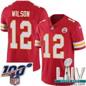 Unique 2020 Super Bowl LIV Nike Kansas City Chiefs #12 Albert Wilson Red Team Color Vapor Untouchable Limited Player NFL Jersey