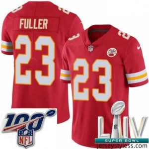 Impressive 2020 Super Bowl LIV Nike Kansas City Chiefs #23 Kendall Fuller Red Team Color Vapor Untouchable Limited Player NFL Jersey