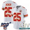 Unique 2020 Super Bowl LIV Nike Kansas City Chiefs #25 Kenneth Acker White Vapor Untouchable Limited Player NFL Jersey