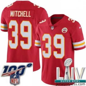 Unique 2020 Super Bowl LIV Nike Kansas City Chiefs #39 Terrance Mitchell Red Team Color Vapor Untouchable Limited Player NFL Jersey