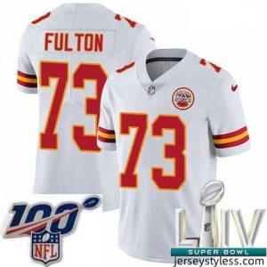 Gorgeous 2020 Super Bowl LIV Nike Kansas City Chiefs #73 Zach Fulton White Vapor Untouchable Limited Player NFL Jersey