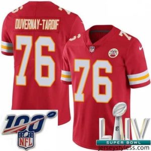 Amazing 2020 Super Bowl LIV Nike Kansas City Chiefs #76 Laurent Duvernay-Tardif Red Team Color Vapor Untouchable Limited Player NFL Jersey