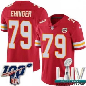 Impressive 2020 Super Bowl LIV Nike Kansas City Chiefs #79 Parker Ehinger Red Team Color Vapor Untouchable Limited Player NFL Jersey
