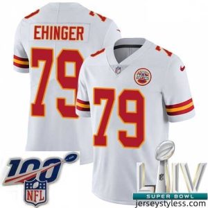 Unique 2020 Super Bowl LIV Nike Kansas City Chiefs #79 Parker Ehinger White Vapor Untouchable Limited Player NFL Jersey