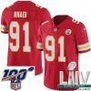 Fantastic 2020 Super Bowl LIV Nike Kansas City Chiefs #91 Derrick Nnadi Red Team Color Vapor Untouchable Limited Player NFL Jersey