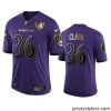 Impressive Baltimore Ravens 36 Chuck Clark Nike Purple Team 25th Season Golden Limited NFL Jersey