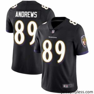 Stunning Baltimore Ravens 89 Mark Andrews Limited Mens Black Football Vapor Untouchable Jersey