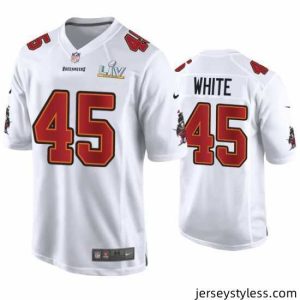Stylish Devin White Buccaneers White Super Bowl Lv Game Fashion Jersey