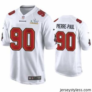 Unique Jason Pierre Paul Buccaneers White Super Bowl Lv Game Fashion Jersey