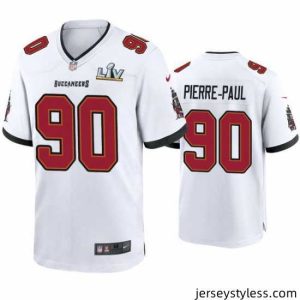 Premium Jason Pierre Paul Buccaneers White Super Bowl Lv Game Jersey