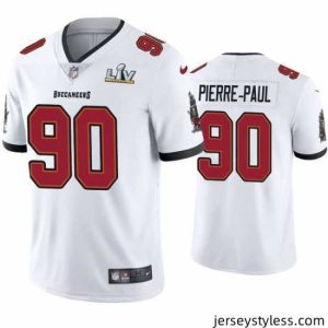 Premium Jason Pierre Paul Buccaneers White Super Bowl Lv Vapor Limited Jersey