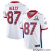 Amazing 2022 NFL Pro Bowl Kansas City Chiefs 87 Travis Kelce AFC White Jersey