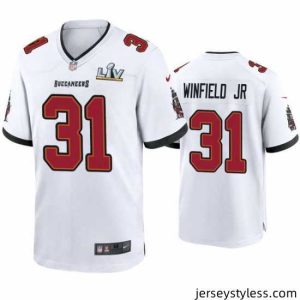 Amazing Antoine Winfield Jr. Buccaneers White Super Bowl Lv Game Jersey
