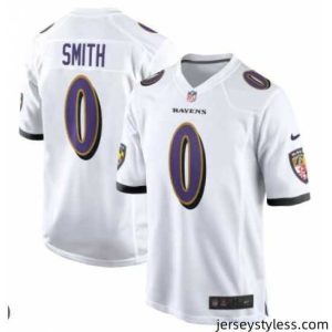 Premium Baltimore Ravens #0 Roquan Smith White Vapor Untouchable Limited Stitched Jersey