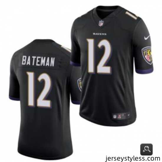 Men-Baltimore-Ravens-12-Rashod-Bateman-Black-2021-Vapor-Untouchable-Limited-Stitched-NFL-Jersey-784452_21759_550X550