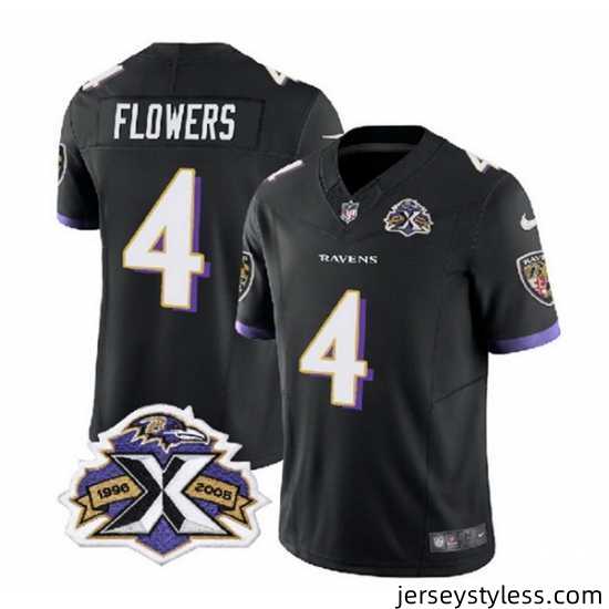 Men-Baltimore-Ravens-4-Zay-Flowers-Black-2023-F-U-S-E-With-Patch-Throwback-Vapor-Limited-Jersey-859964_21759_550X550