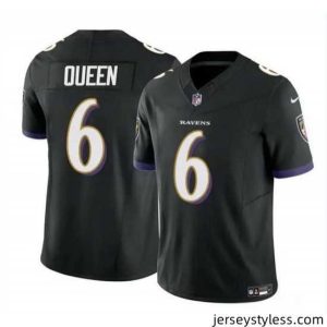 Stylish Baltimore Ravens 6 Patrick Queen Black 2023 F.U.S.E  Vapor Limited Football Jersey