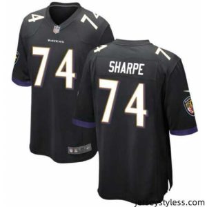 Impressive Baltimore Ravens #74 Shannon Sharpe Black Vapor Limited Stitched Jersey