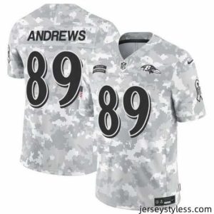 Gorgeous Baltimore Ravens 89 Mark Andrews 2024 F.U.S.E Arctic Camo Salute To Service Limited Stitched Football Jersey