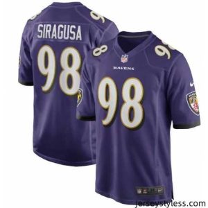 Unique Baltimore Ravens #98 Tony Siragusa Purple Vapor Limited Stitched Jersey