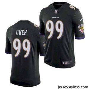 Unique Baltimore Ravens 99 Odafe Oweh Black 2021 Limited Football Jersey