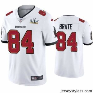 Gorgeous Cameron Brate Buccaneers White Super Bowl Lv Vapor Limited Jersey