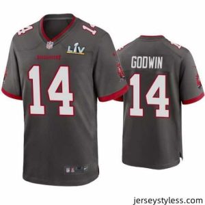 Fantastic Chris Godwin Buccaneers Pewter Super Bowl Lv Game Jersey