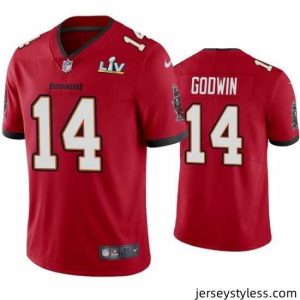 Gorgeous Chris Godwin Buccaneers Red Super Bowl Lv Vapor Limited Jersey