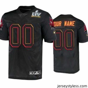 Stylish Custom Tampa Bay Buccaneers Black Super Bowl Lv Jersey
