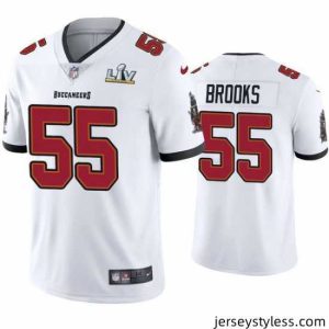 Stylish Derrick Brooks Buccaneers White Super Bowl Lv Vapor Limited Jersey