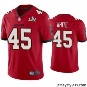 Gorgeous Devin White Buccaneers Red Super Bowl Lv Vapor Limited Jersey