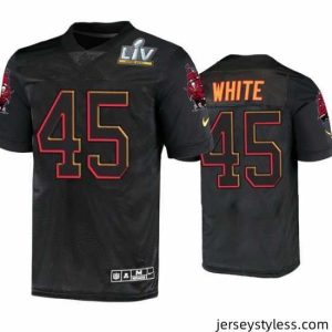 Amazing Devin White Tampa Bay Buccaneers Black Super Bowl Lv Jersey