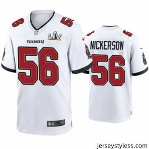 Unique Hardy Nickerson Buccaneers White Super Bowl Lv Game Jersey