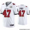 Stunning John Lynch Buccaneers White Super Bowl Lv Vapor Limited Jersey