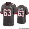 Unique Lee Roy Selmon Buccaneers Pewter Super Bowl Lv Game Jersey