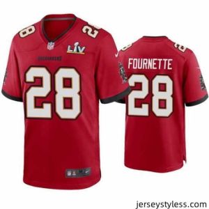 Gorgeous Leonard Fournette Buccaneers Red Super Bowl Lv Game Jersey
