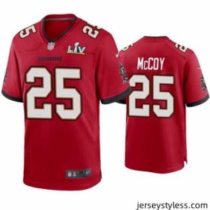 Fantastic Lesean Mccoy Buccaneers Red Super Bowl Lv Game Jersey