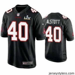Unique Mike Alstott Buccaneers Black Super Bowl Lv Game Fashion Jersey