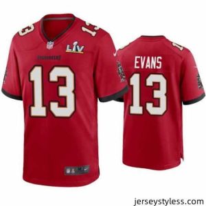 Unique Mike Evans Buccaneers Red Super Bowl Lv Game Jersey