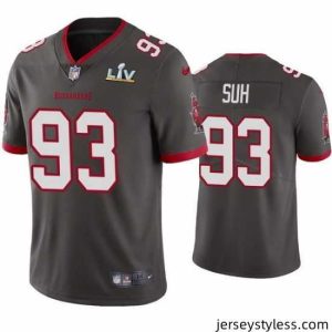 Unique Ndamukong Suh Buccaneers Pewter Super Bowl Lv Vapor Limited Jersey
