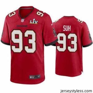 Premium Ndamukong Suh Buccaneers Red Super Bowl Lv Game Jersey