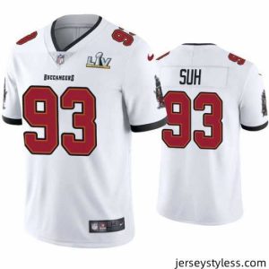 Premium Ndamukong Suh Buccaneers White Super Bowl Lv Vapor Limited Jersey